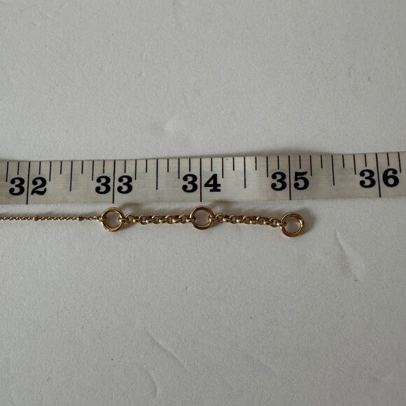 Ann Tyler Faceted Gold Tone Bead Necklace Inspired With Small Clear Crystals - Picture 6 of 6